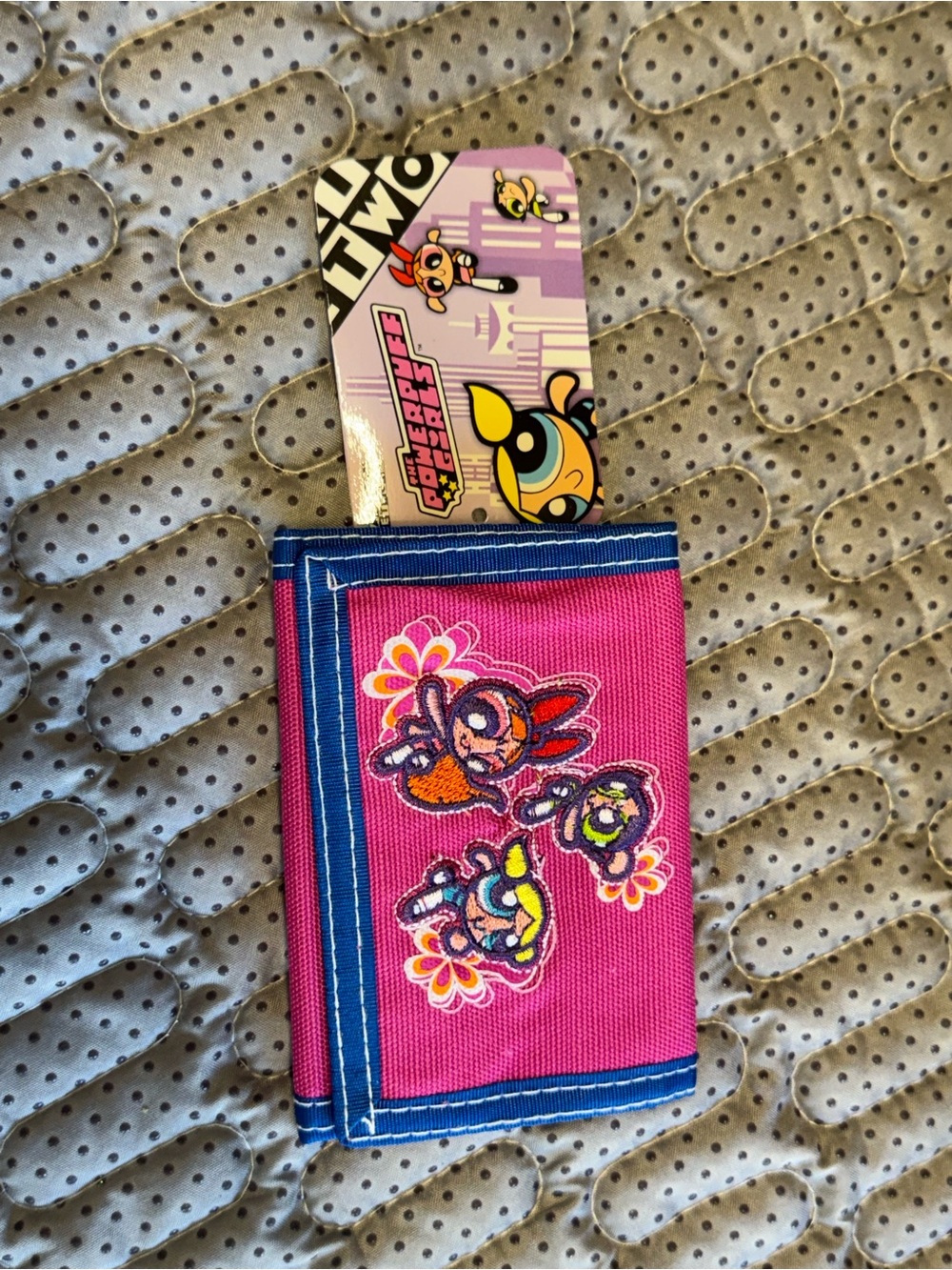 VTG Y2K Cartoon Network Powerpuff Girls Pink and Blue Wallet